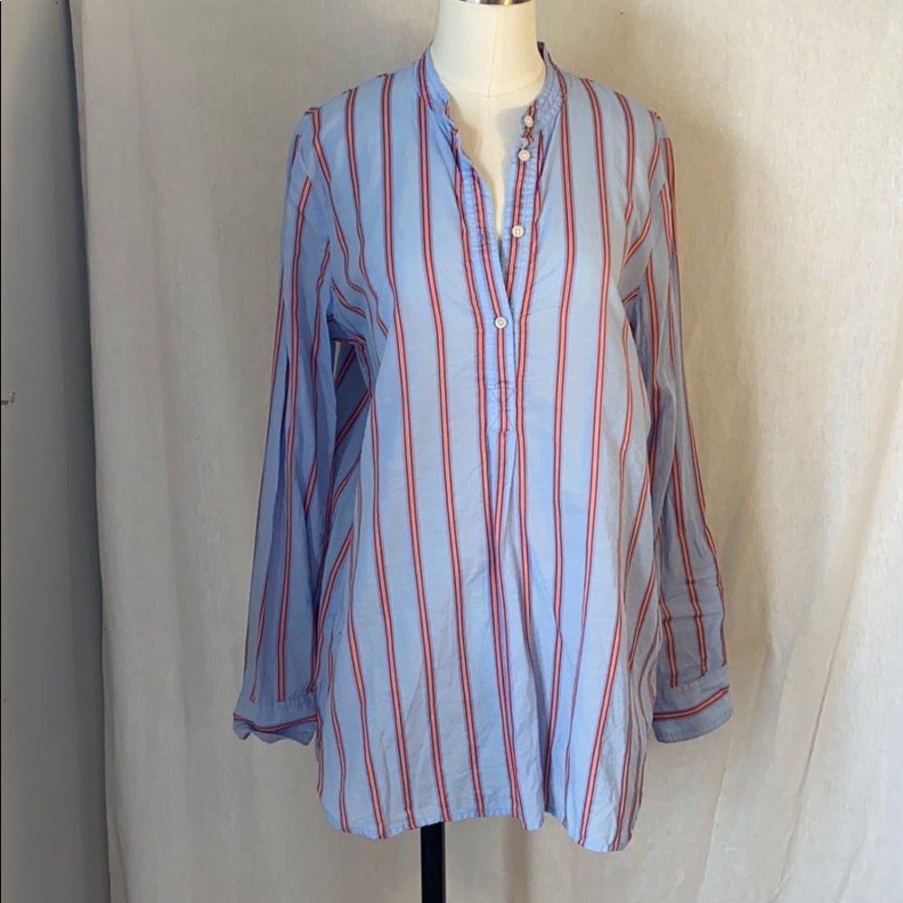 Pullover tunic in stripes